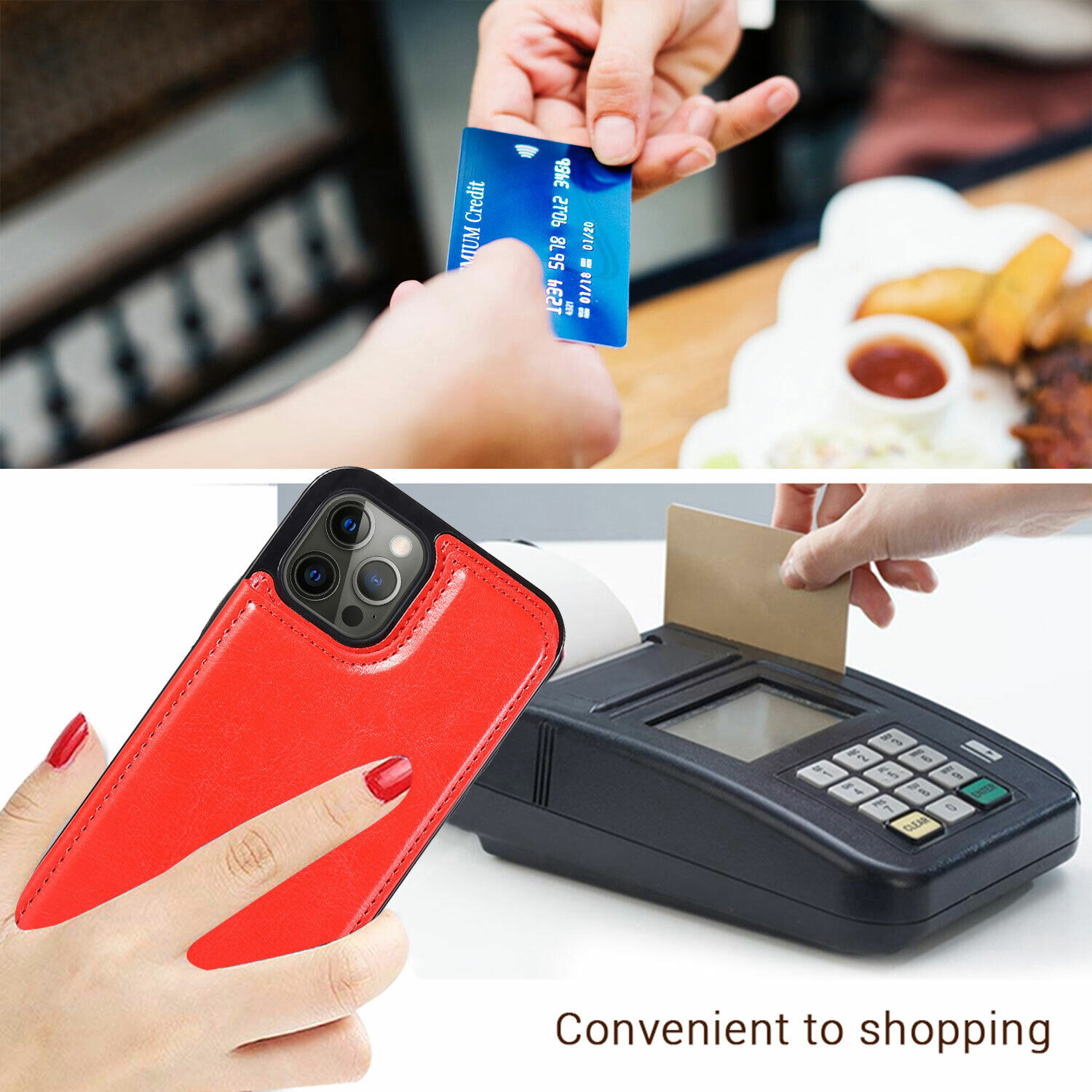 For iPhone 14 12 13 15 PRO MAX XS XR Wallet Card Case Cover Leather Magnetic