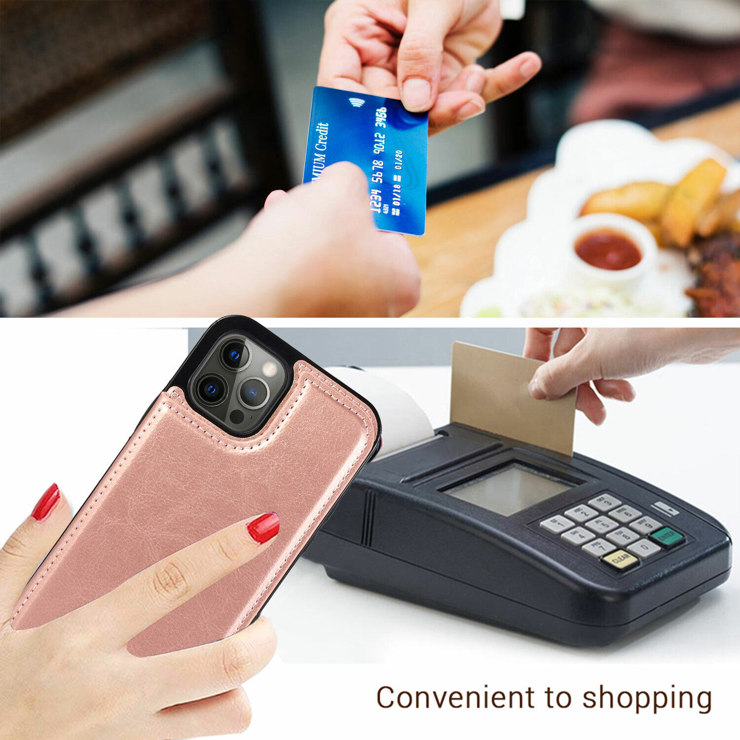 For iPhone 14 12 13 15 PRO MAX XS XR Wallet Card Case Cover Leather Magnetic