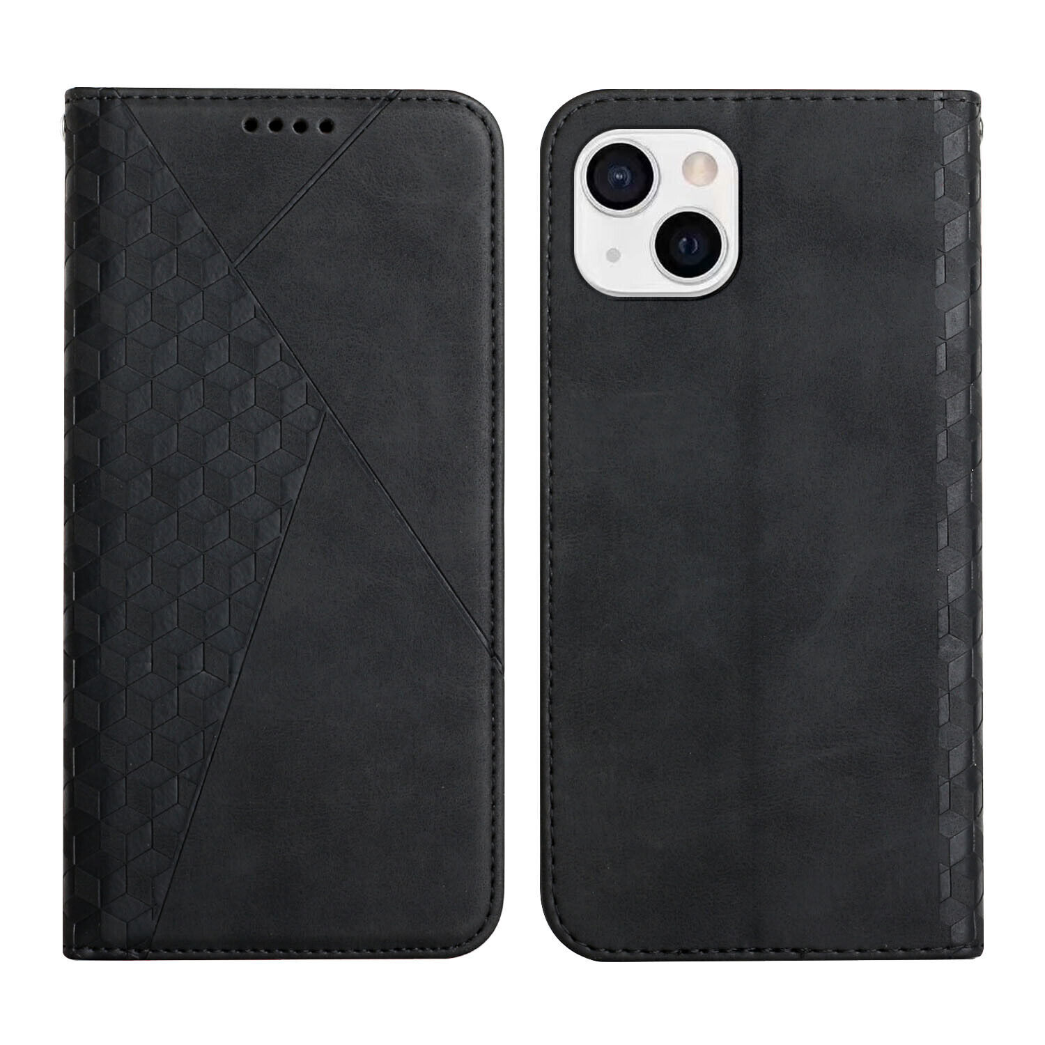 For iPhone 13 14 15 Pro Max 12 XR SE2 Magnetic Leather Wallet Case Flip Cover