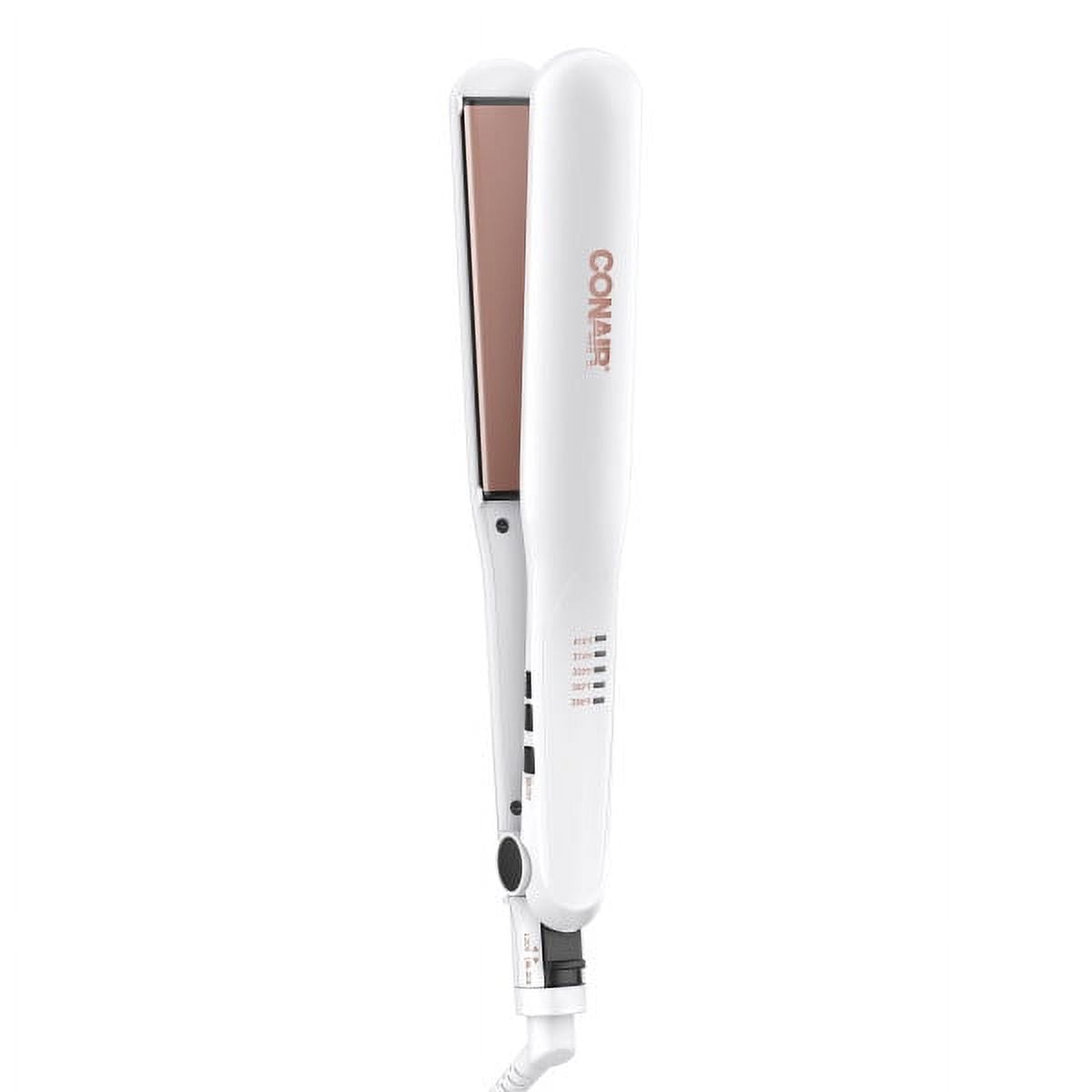 Conair Double Ceramic Flat Iron, 1.5-Inch, Rose Gold CS922N