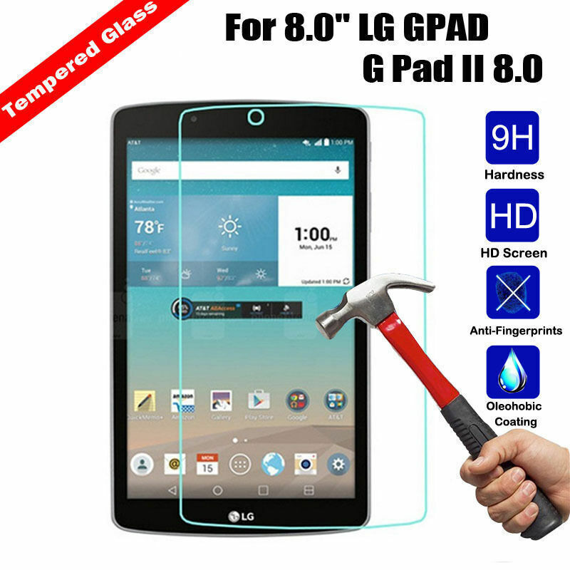 2Pcs For LG LG G Pad 5 IV 4 3 Tempered Glass Guard Cover Screen Protector Film - Picture 17 of 24