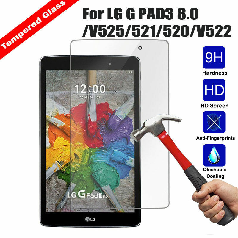 2Pcs For LG LG G Pad 5 IV 4 3 Tempered Glass Guard Cover Screen Protector Film - Picture 22 of 24