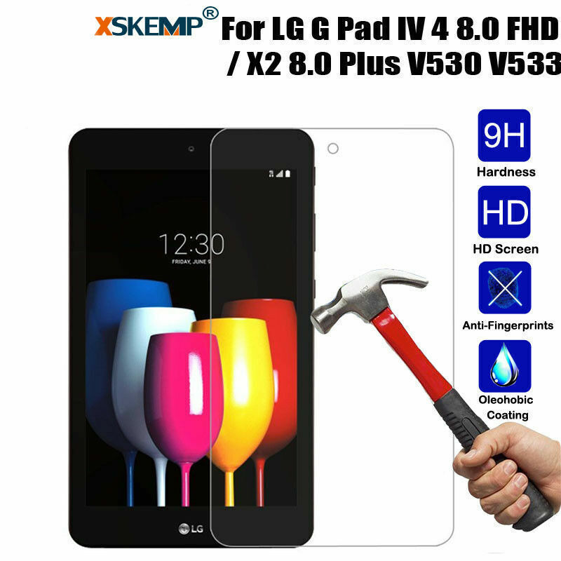 2Pcs For LG LG G Pad 5 IV 4 3 Tempered Glass Guard Cover Screen Protector Film - Picture 23 of 24
