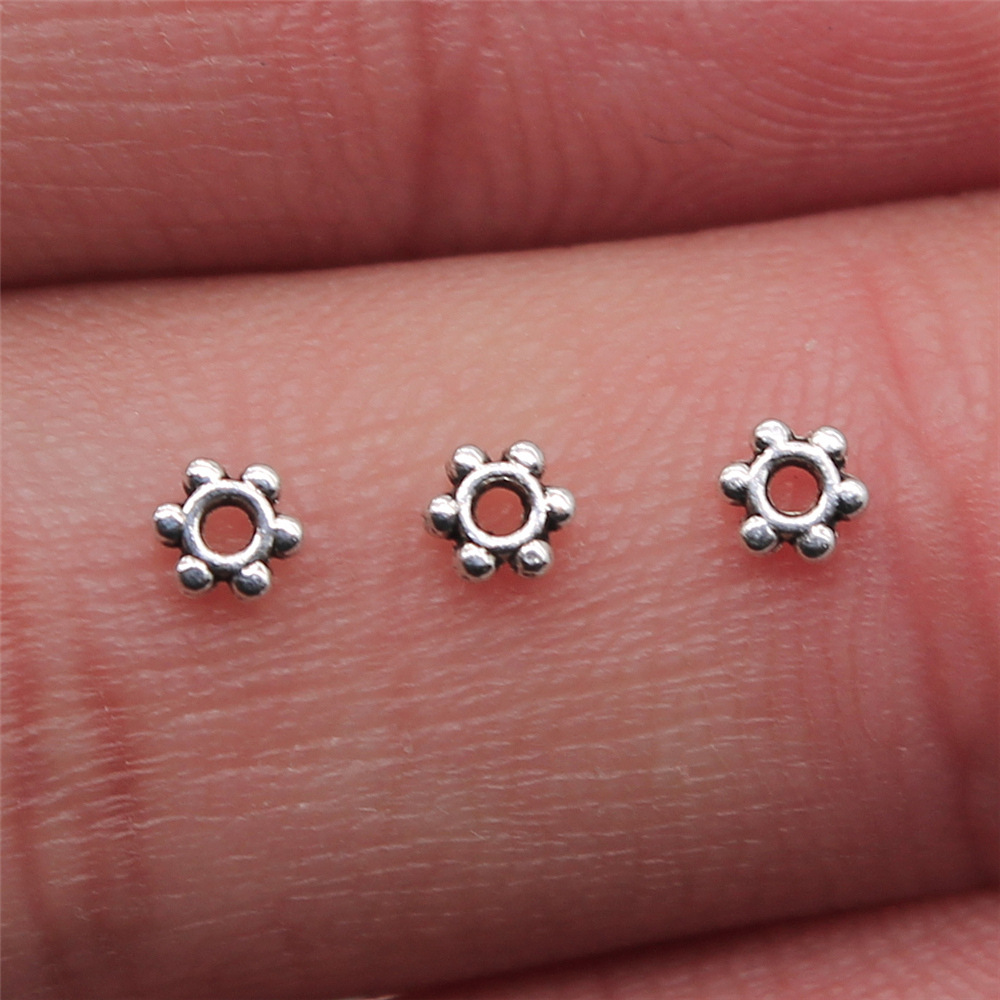 1000 Pcs Tibet Silver Nice Spacer Beads 4X3MM B14565 - Picture 7 of 10