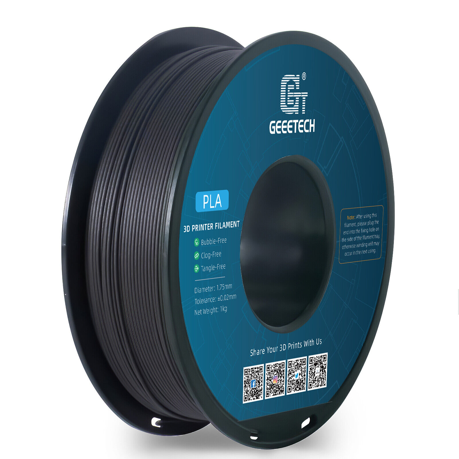 Geeetech 3D Printer Filament Wood+PLA 1.75mm 1KG Smoothly Printing Wood Texture