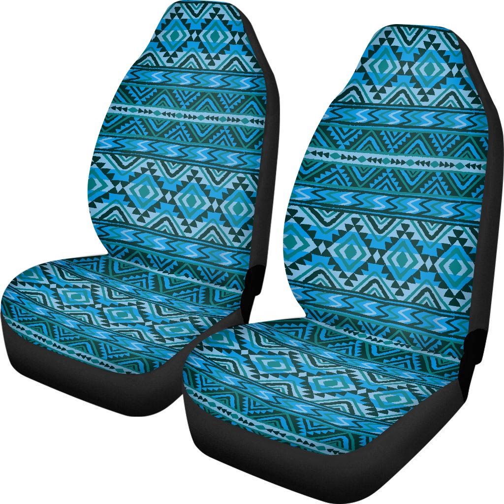 2Pcs Car Front Seat Covers Retro Tribal Element Pattern Universal Seat Cushion - Picture 14 of 16