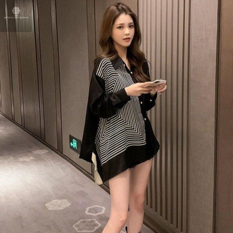 【LITER】April blouse black 韓国 Amber Seamless Top | GUESS Factory