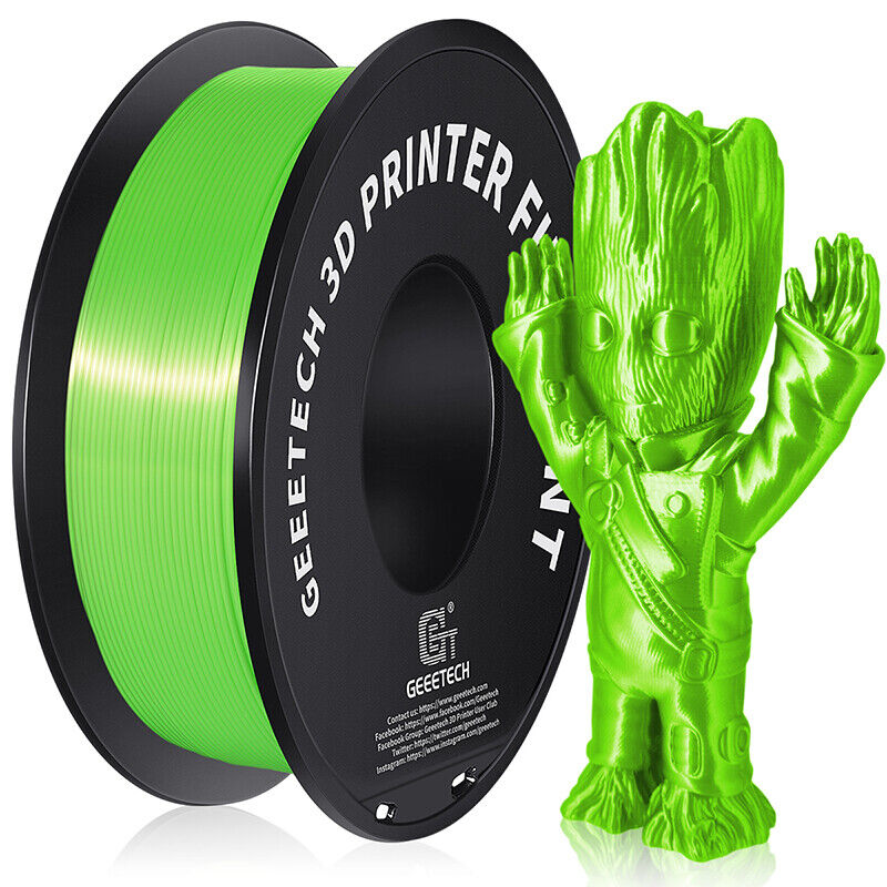 GEEETECH 3D Printer Filament Silk/Two-color/Tricolor Change PLA 1.75mm 1KG/Roll