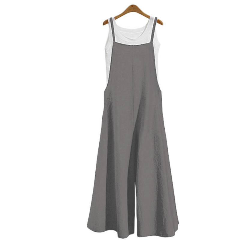 Damen Jumpsuit Strappy Loose Dungarees Romper Loose Pants Summer Plus Size - Bild 19 von 28