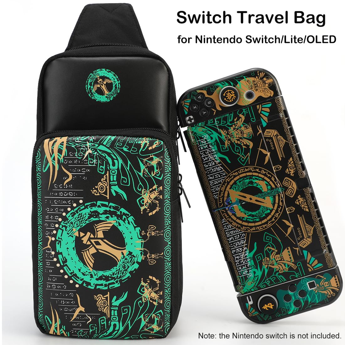 Travel Bag Kit for Nintendo Switch/Lite/OLED with Game Cartridge Box, Thumb Grip - Picture 14 of 21