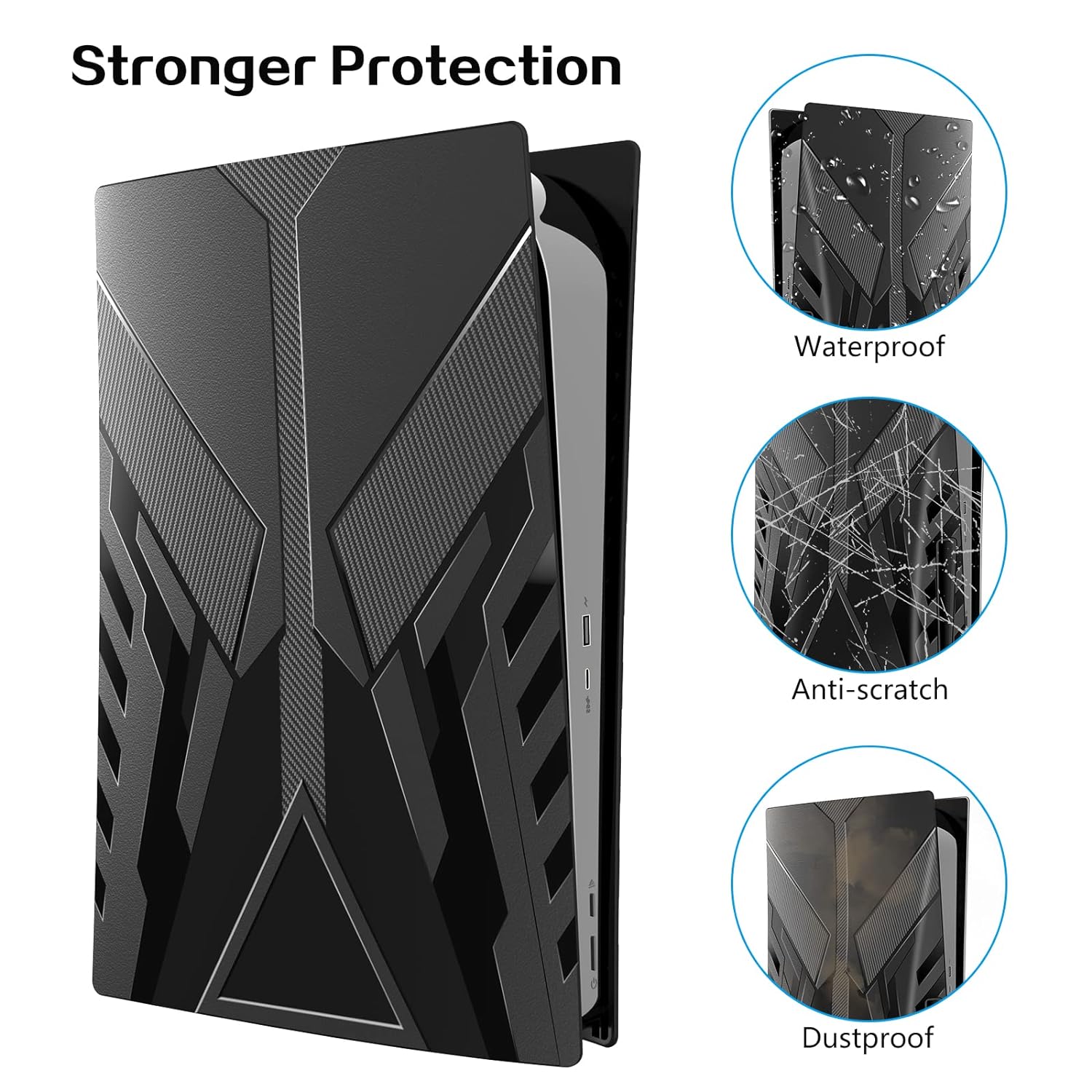Replacement Plates for PlayStation 5 Disc Edition, Hard Cover Accessories - Picture 7 of 30
