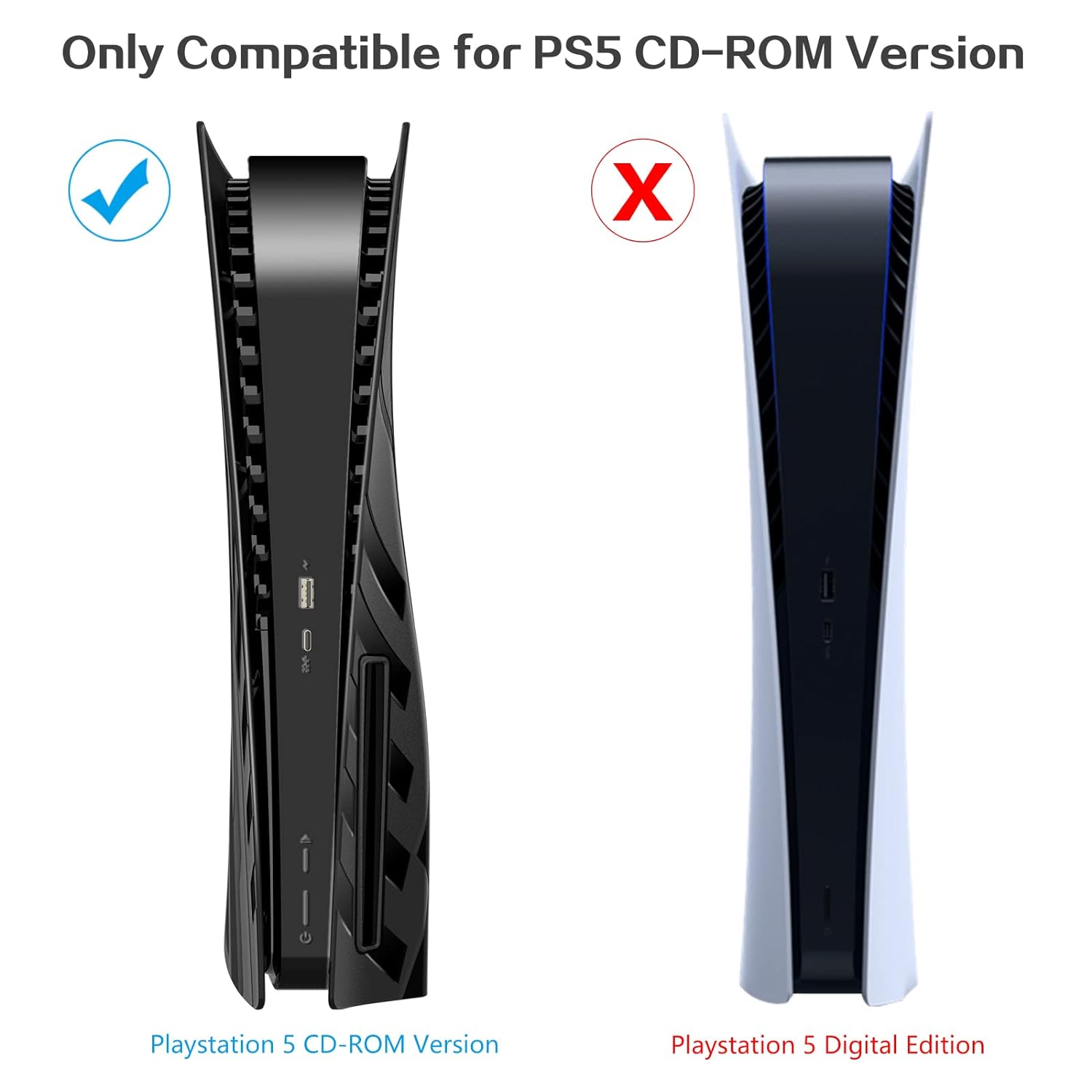 Replacement Plates for PlayStation 5 Disc Edition, Hard Cover Accessories - Picture 9 of 30