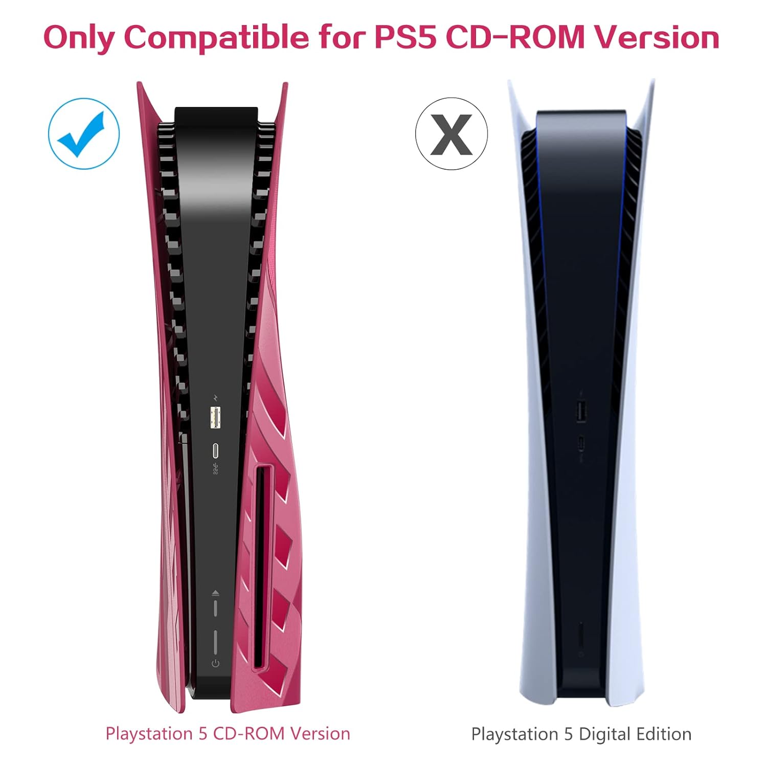 Replacement Plates for PlayStation 5 Disc Edition, Hard Cover Accessories - Picture 18 of 30