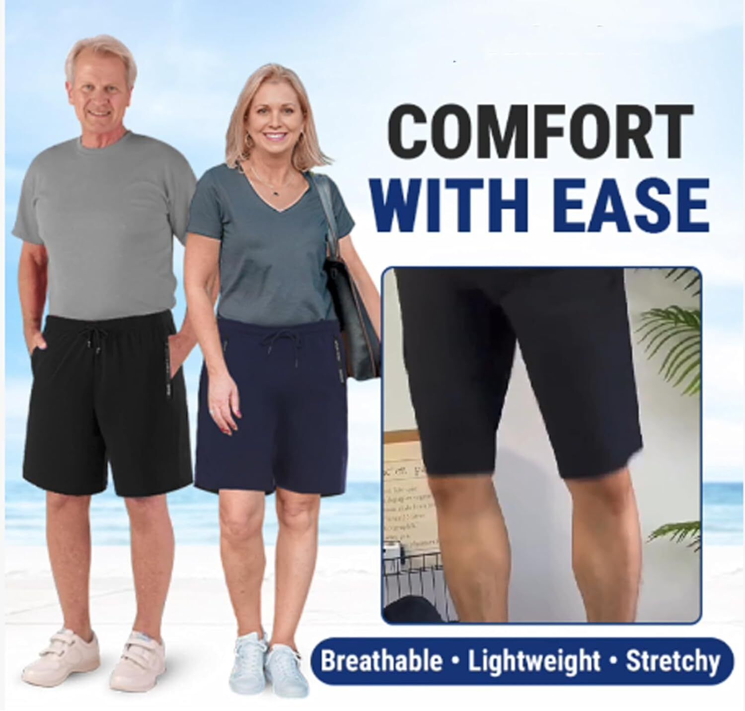 Pantalones Cortos Lanenow para Mujer y Hombre Icedactive-Unisex Seda Hielo Secado Rápido Pantalones Cortos - Imagen 30 de 56