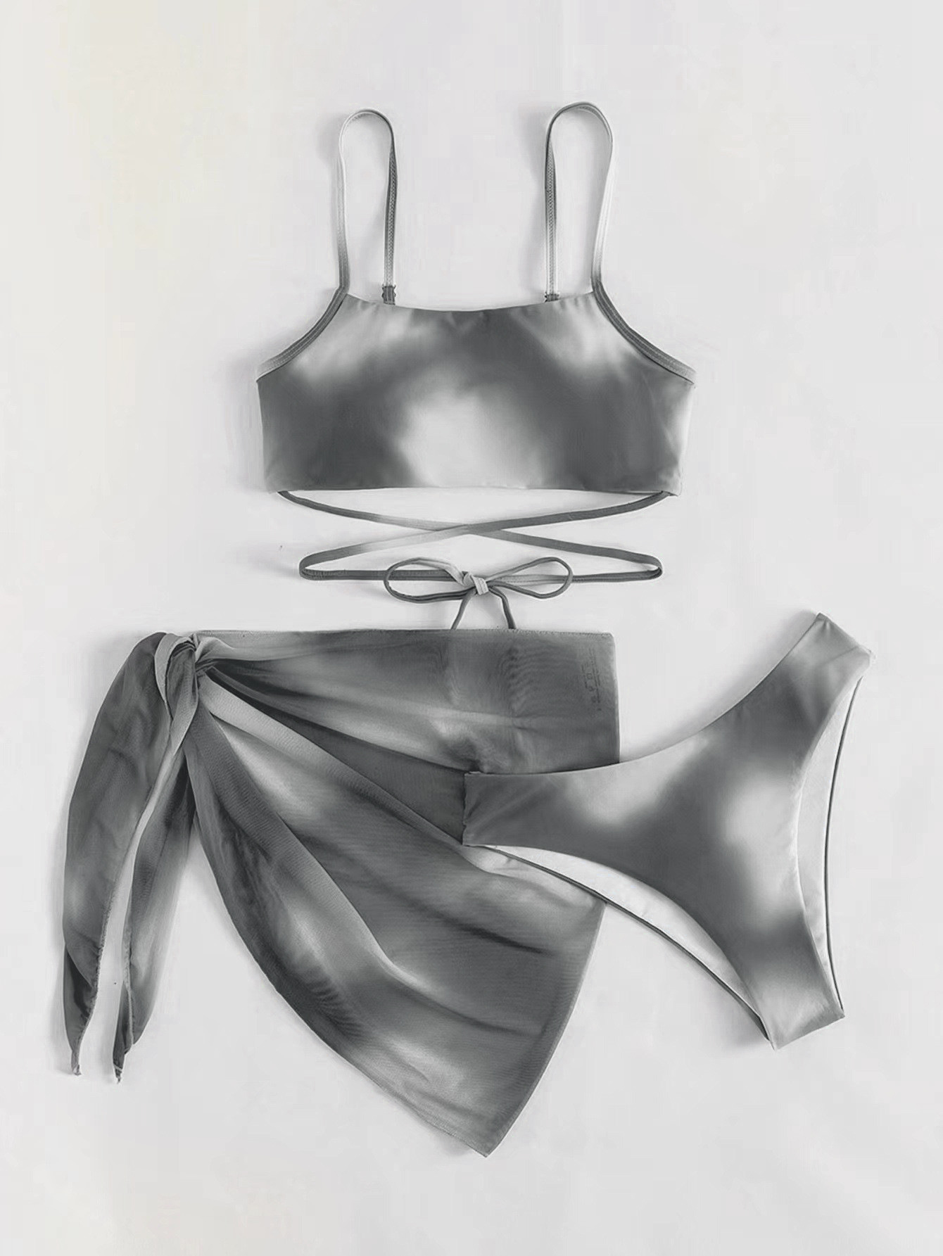Nuevo Bikini Multicolor Tres Piezas Traje de Baño Playa Picante Niña Traje de Baño Lo último - Imagen 30 de 30