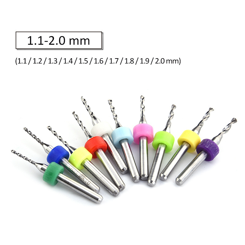 10 Stück Hartmetall Micro Mini CNC Bohrer Bit Set für Leiterplatten - Bild 20 von 21