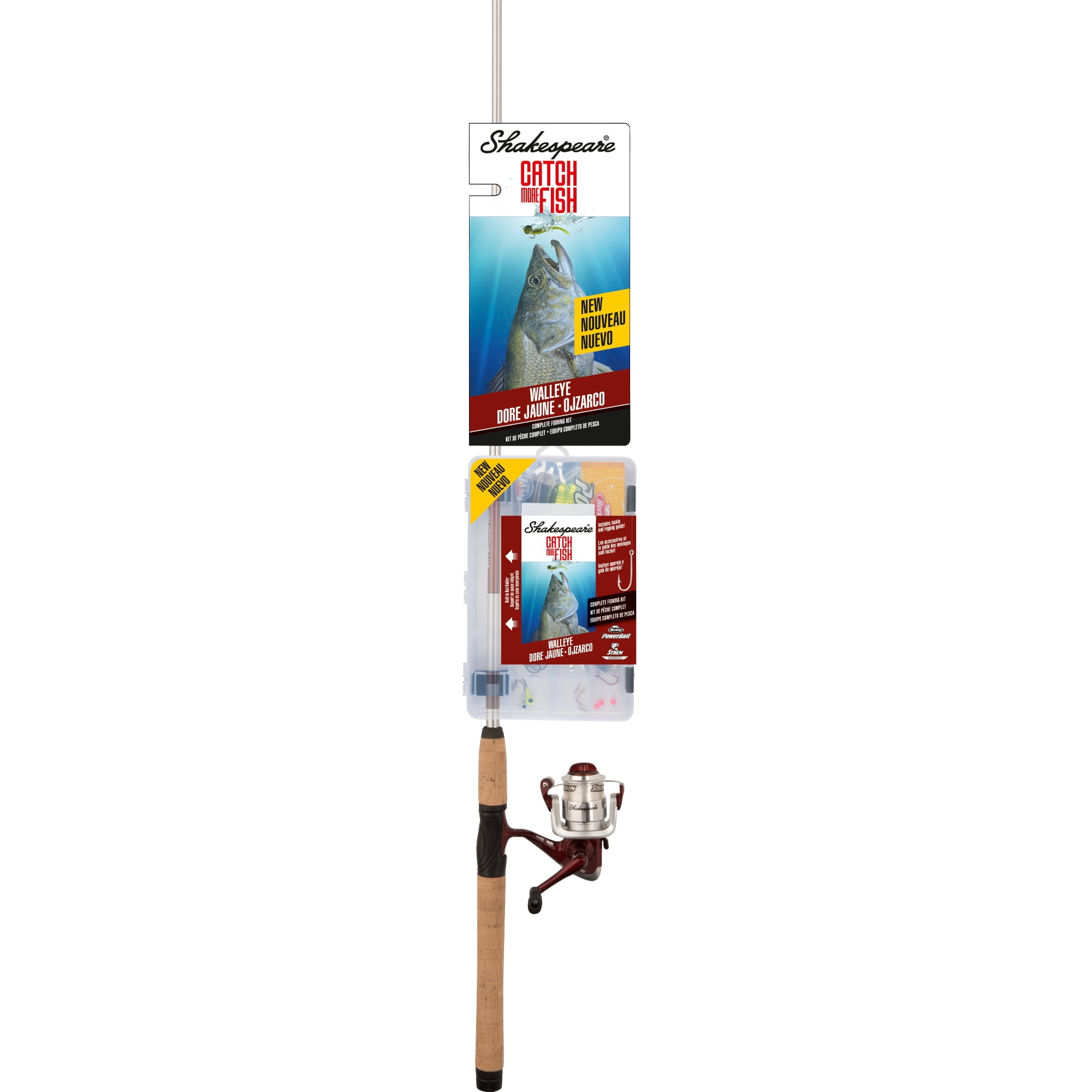 Shakespeare Catch More Fish Lake/Pond Spinning Fishing Rod and Reel Combo