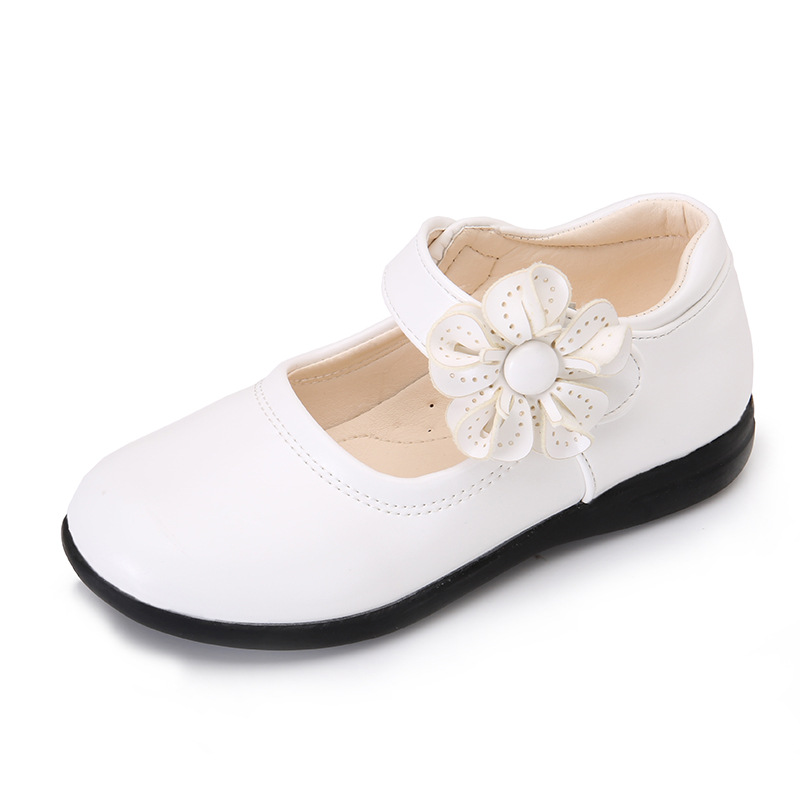 Girls Princess Shoes Wedding Party Kids Toddler Flats Leather School Shoes Size