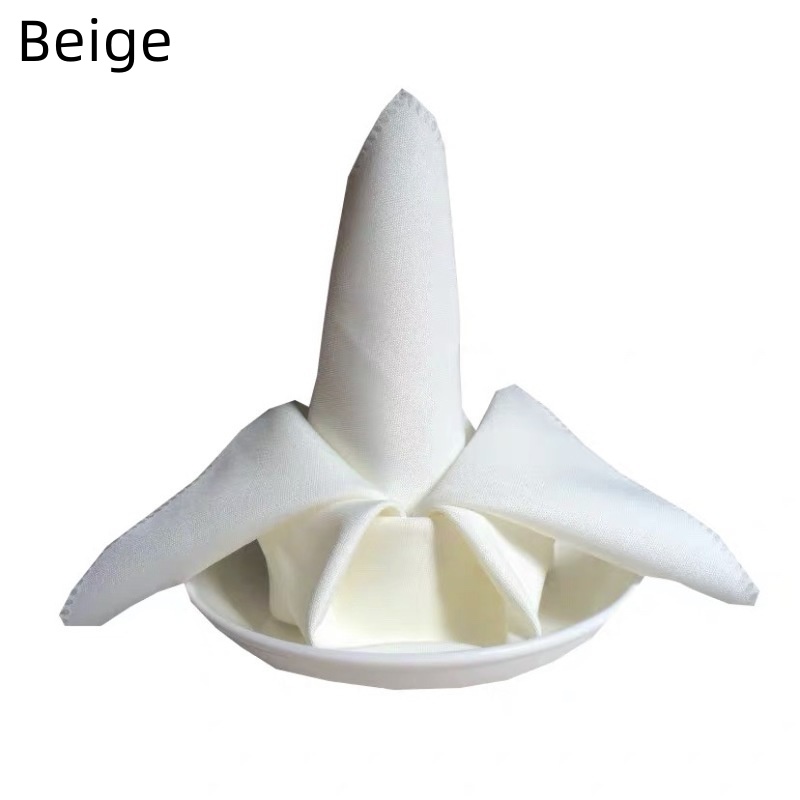 1/3/6/12PCS Polyester Plain Fabric Napkins For Wedding Table Dinner 48x48cm - Picture 20 of 41