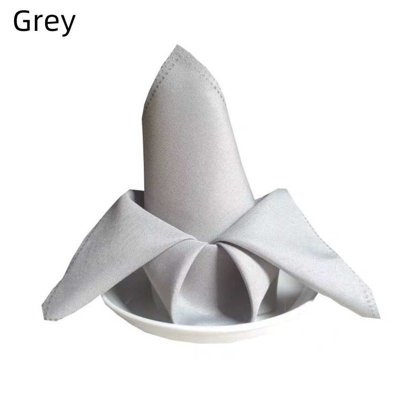 1/3/6/12PCS Polyester Plain Fabric Napkins For Wedding Table Dinner 48x48cm - Picture 21 of 41