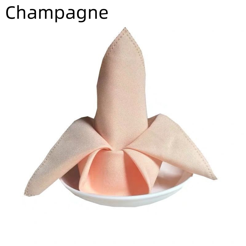 1/3/6/12PCS Polyester Plain Fabric Napkins For Wedding Table Dinner 48x48cm - Picture 24 of 41