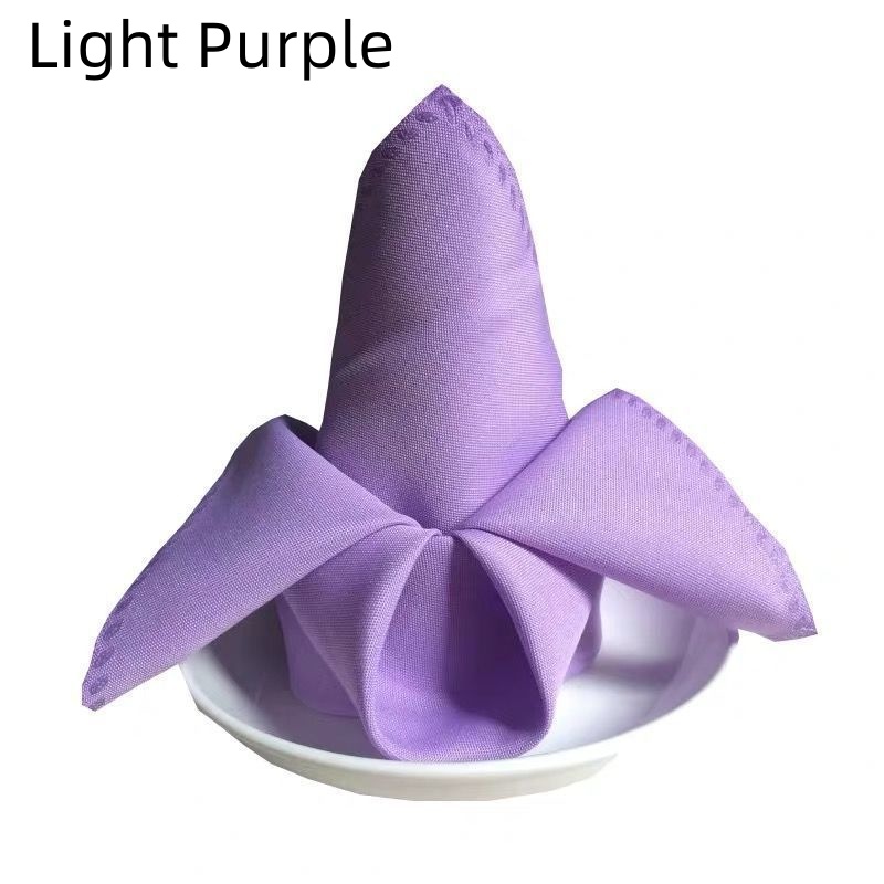 1/3/6/12PCS Polyester Plain Fabric Napkins For Wedding Table Dinner 48x48cm - Picture 25 of 41