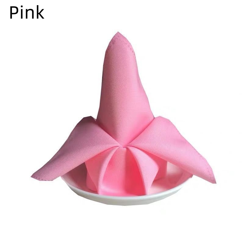1/3/6/12PCS Polyester Plain Fabric Napkins For Wedding Table Dinner 48x48cm - Picture 27 of 41