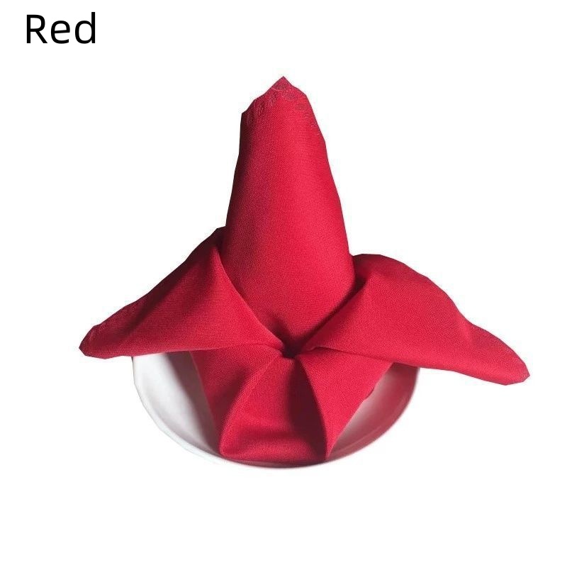 1/3/6/12PCS Polyester Plain Fabric Napkins For Wedding Table Dinner 48x48cm - Picture 29 of 41