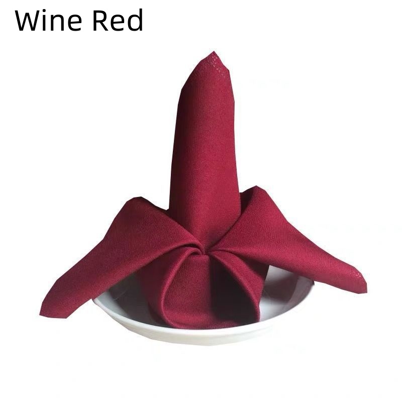 1/3/6/12PCS Polyester Plain Fabric Napkins For Wedding Table Dinner 48x48cm - Picture 30 of 41