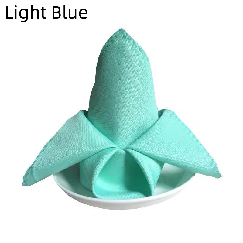 1/3/6/12PCS Polyester Plain Fabric Napkins For Wedding Table Dinner 48x48cm - Picture 31 of 41