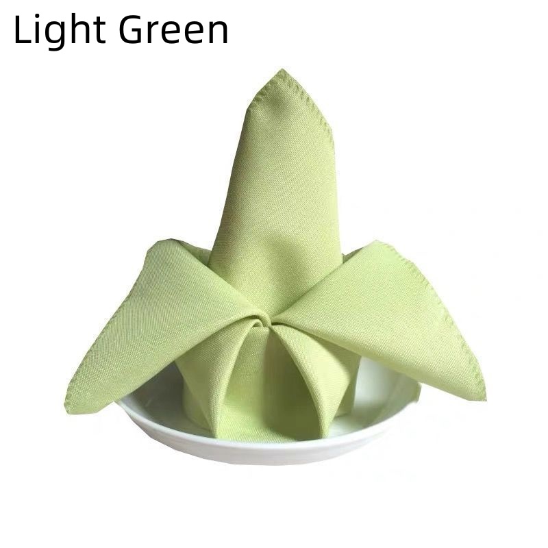 1/3/6/12PCS Polyester Plain Fabric Napkins For Wedding Table Dinner 48x48cm - Picture 33 of 41
