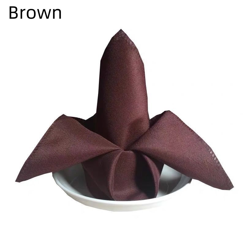 1/3/6/12PCS Polyester Plain Fabric Napkins For Wedding Table Dinner 48x48cm - Picture 36 of 41