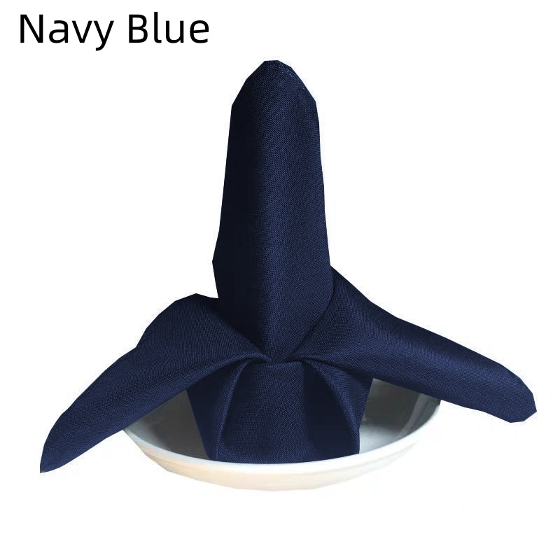 1/3/6/12PCS Polyester Plain Fabric Napkins For Wedding Table Dinner 48x48cm - Picture 40 of 41