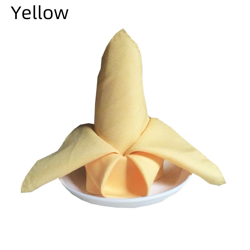 1/3/6/12PCS Polyester Plain Fabric Napkins For Wedding Table Dinner 48x48cm - Picture 41 of 41