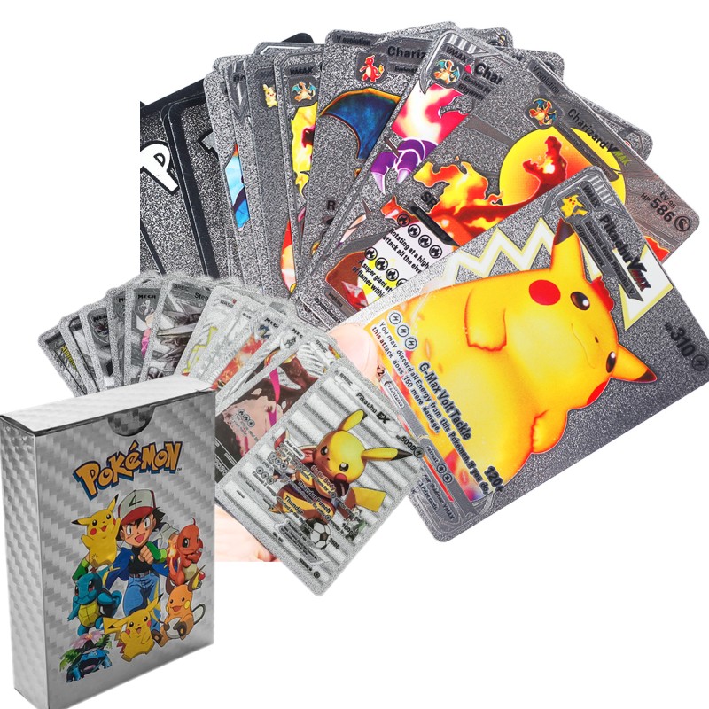 Collection Pokémon Pikachu Gold Foil Card EX Card 55PCS No Repeats Gift - Picture 21 of 22