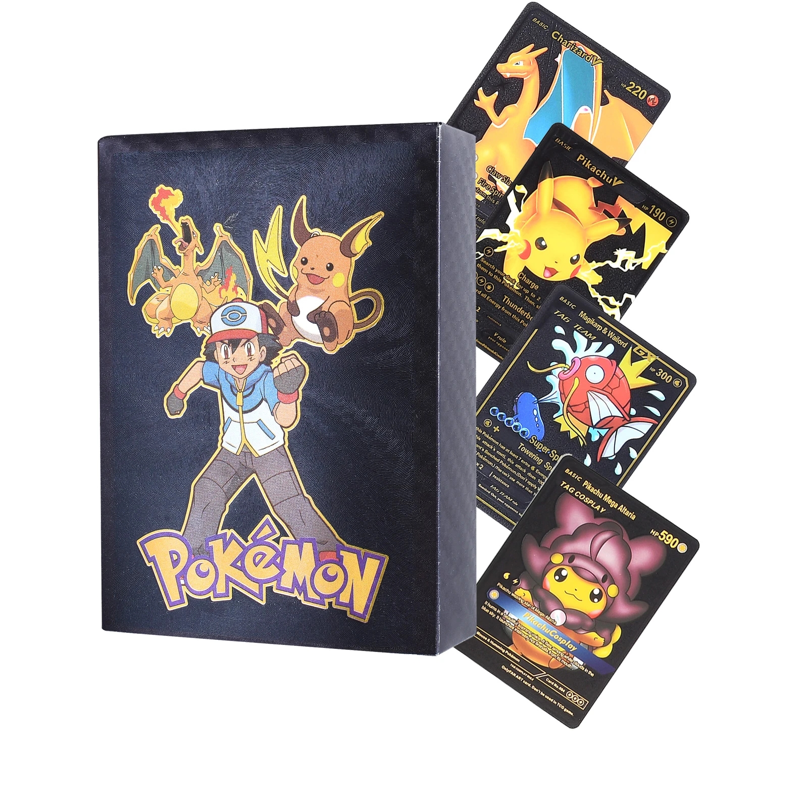 Collection Pokémon Pikachu Gold Foil Card EX Card 55PCS No Repeats Gift - Picture 22 of 22