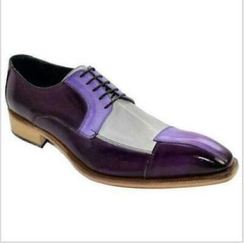 Para Hombres Multicolor Con Cordones Oxford Vestido Formal Informal Fiesta Moda Zapatos Talla Grande - Imagen 21 de 25