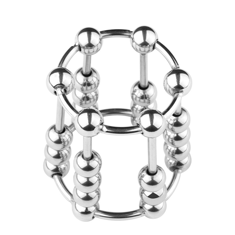 Penile Ring Wolf Teeth Set Penile Exercise Six Pillars Bead Penile Ring - Picture 8 of 8