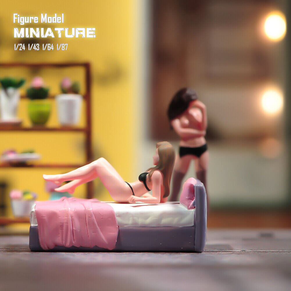 1/24 1/43 1/64 1/87 Escena Utilería Sexy Bikini Niña Miniatura Figuras Muñeca Modelo Juguete - Imagen 19 de 22