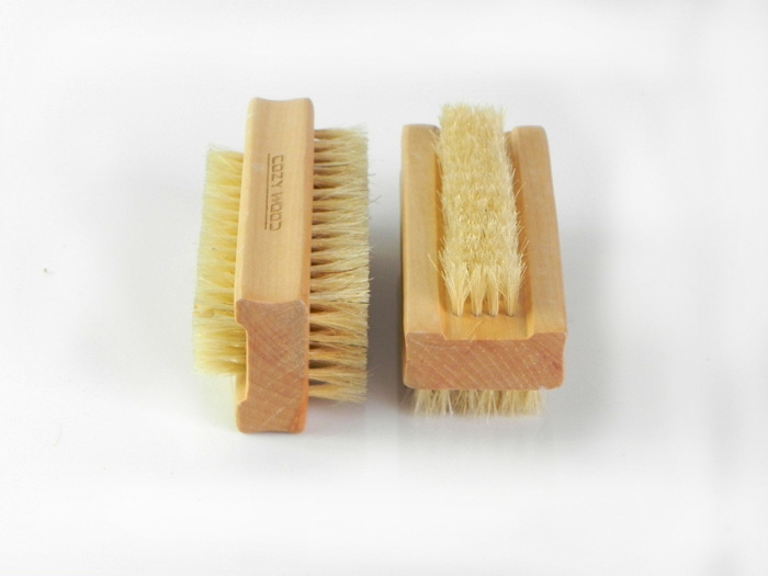 Hot selling double-sided natural hair nail brush, wooden scrub cleaning brush - Picture 12 of 12