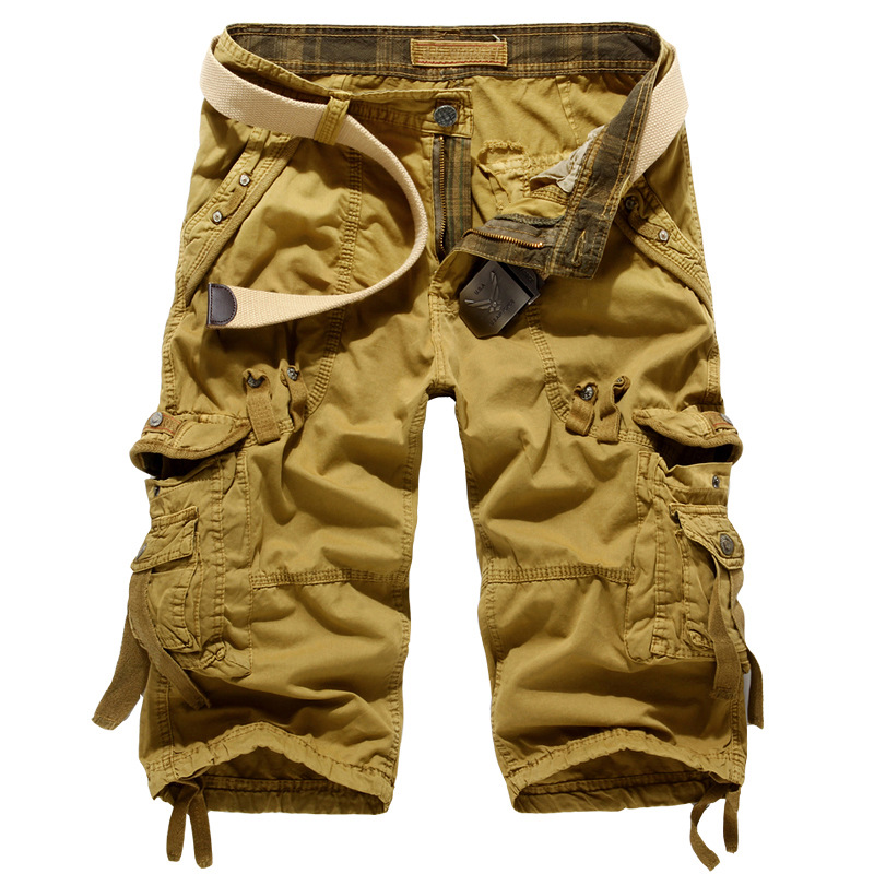 Men's Tactical Military Cargo Shorts – Camo Army Half Trousers, Casual Summer Wear