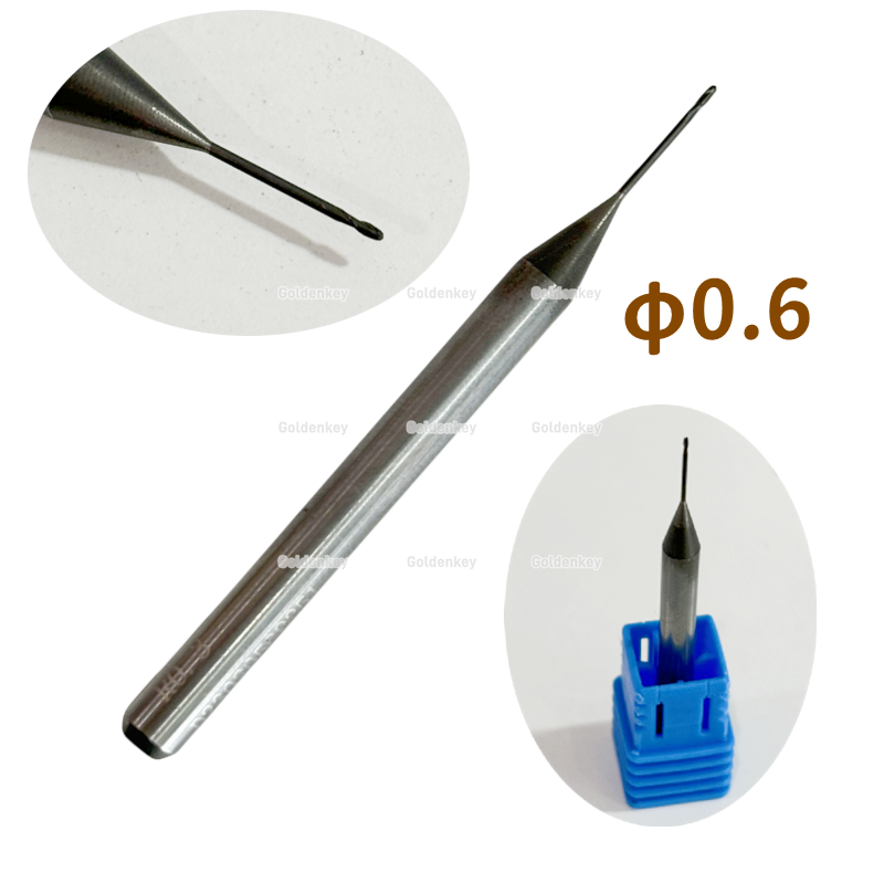 Dental Roland Milling Burs Diamond CAD/CAM Abrasive  &Phi;2.0 &Phi;1.0 &Phi;0.6 Zirconia