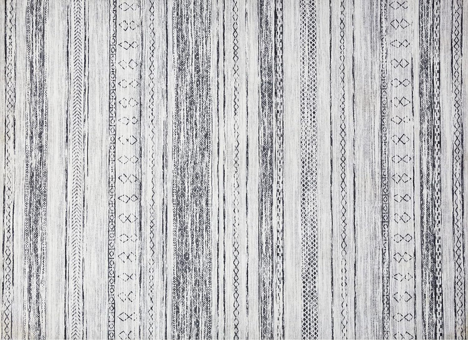 Area Rug Living Room Rugs - 5x7 Washable Large Soft Neutral Boho Moroccan Bohemi - Picture 20 of 25