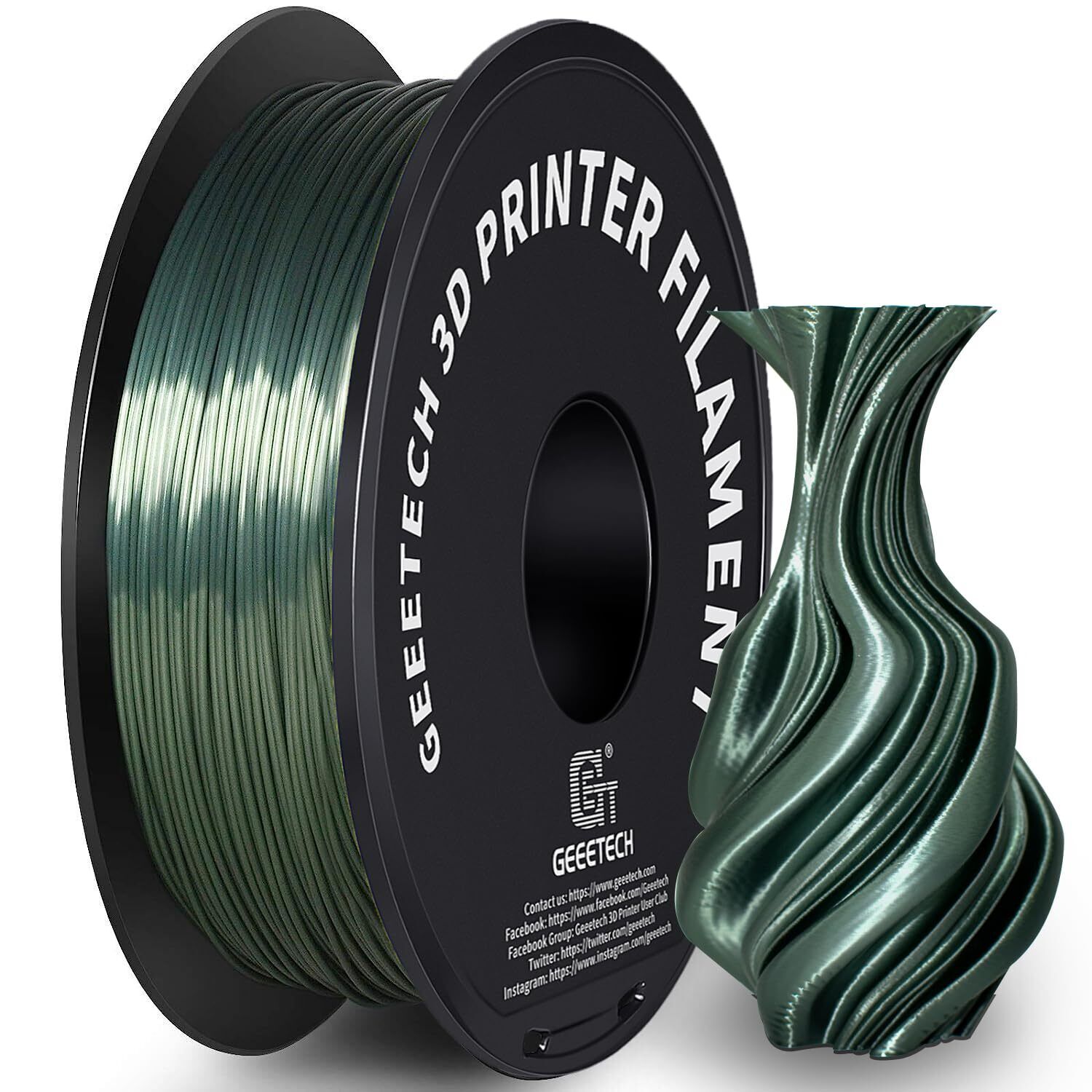 Geeetech Silk PLA 3D Printer Filament 1.75mm 1KG/roll 14 Color Consumables