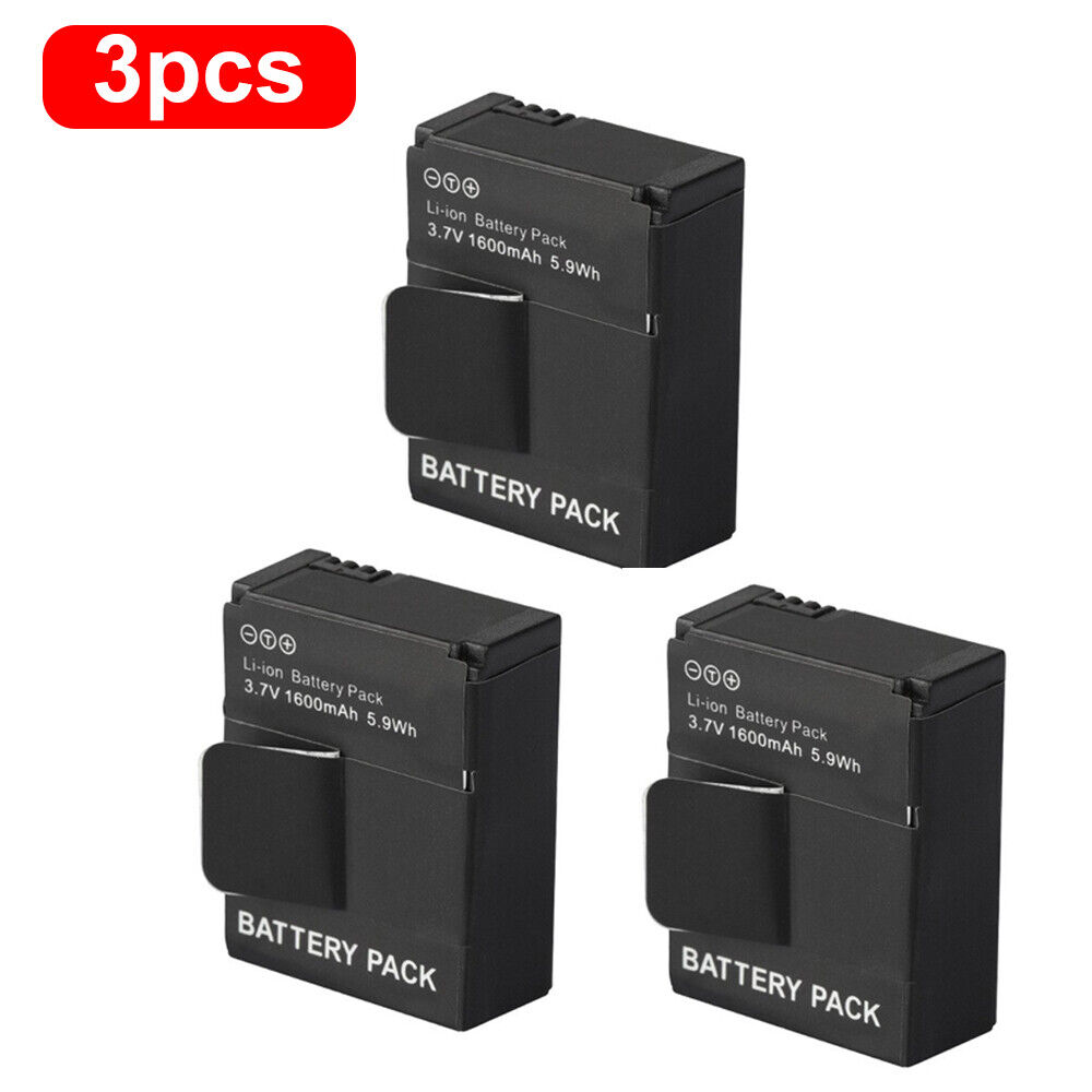 Batteria 1/2/3/4 pz 1600 mAh AHDBT-301 AHDBT-201 per GoPro Hero 3 HD - Foto 10 di 11