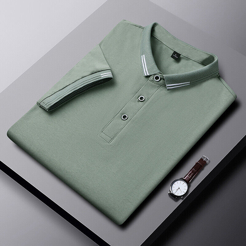 Hot Selling Herren POLOSHIRT Sommer kurzärmelig Revers atmungsaktiv T-Shirt - Bild 20 von 21