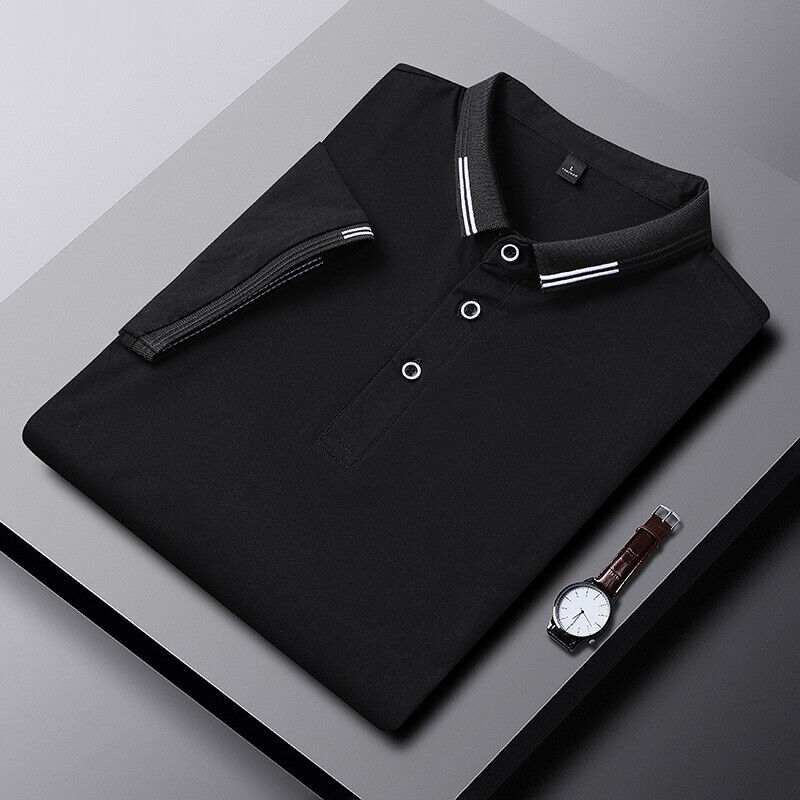 Hot Selling Herren POLOSHIRT Sommer kurzärmelig Revers atmungsaktiv T-Shirt - Bild 21 von 21