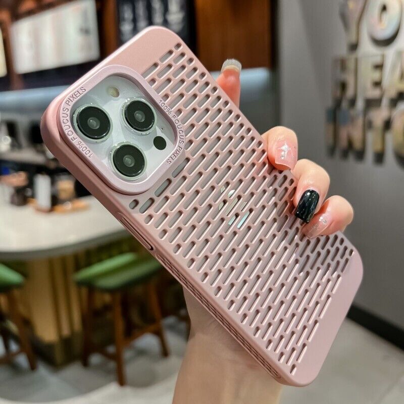 Cooling Breathable Phone Case For iPhone 11 12 13 14 15 Pro Max Plus Armor Cover - Imagen 21 de 26