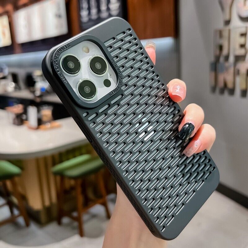Cooling Breathable Phone Case For iPhone 11 12 13 14 15 Pro Max Plus Armor Cover - Imagen 22 de 26