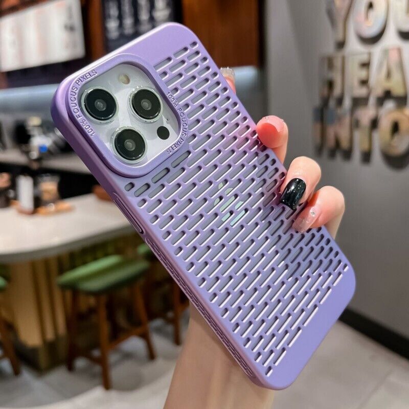 Cooling Breathable Phone Case For iPhone 11 12 13 14 15 Pro Max Plus Armor Cover - Imagen 24 de 26